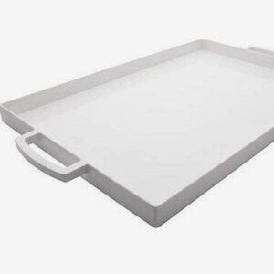 White Rectangle Melamine 19 inch Serving Tray